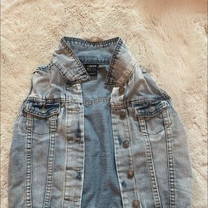 Denim vest girls size 10